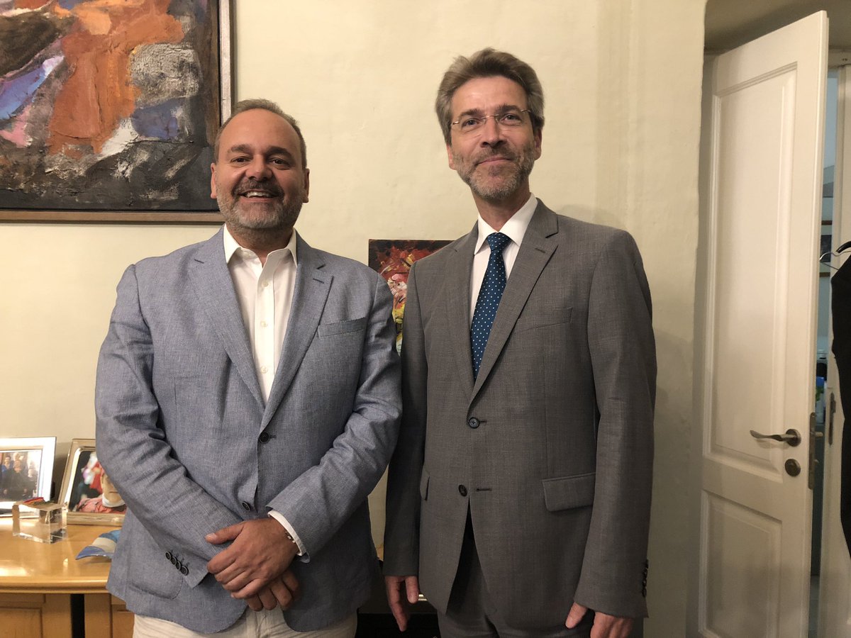 Andreas_Stadler's tweet photo. As #RovingAmbassador for #Malta with @ChrisCardonaMP Minister 4 Economy, Investment &amp; Small Business exploring growth potential of Malta and Austria in public transport, waste management &amp; the digital economy: hello Austrian craft beer 🍺 - dynamic market waiting 😋 @OehgkMalta https://t.co/V2vByva5t1