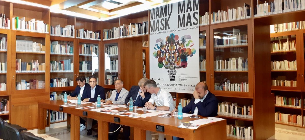 In diretta dalla presentazione della seconda edizione del <a href="/mamumask/">MaMuMask</a> 2019 in programma a #mamoiada il 28,29 e 30 giugno :)