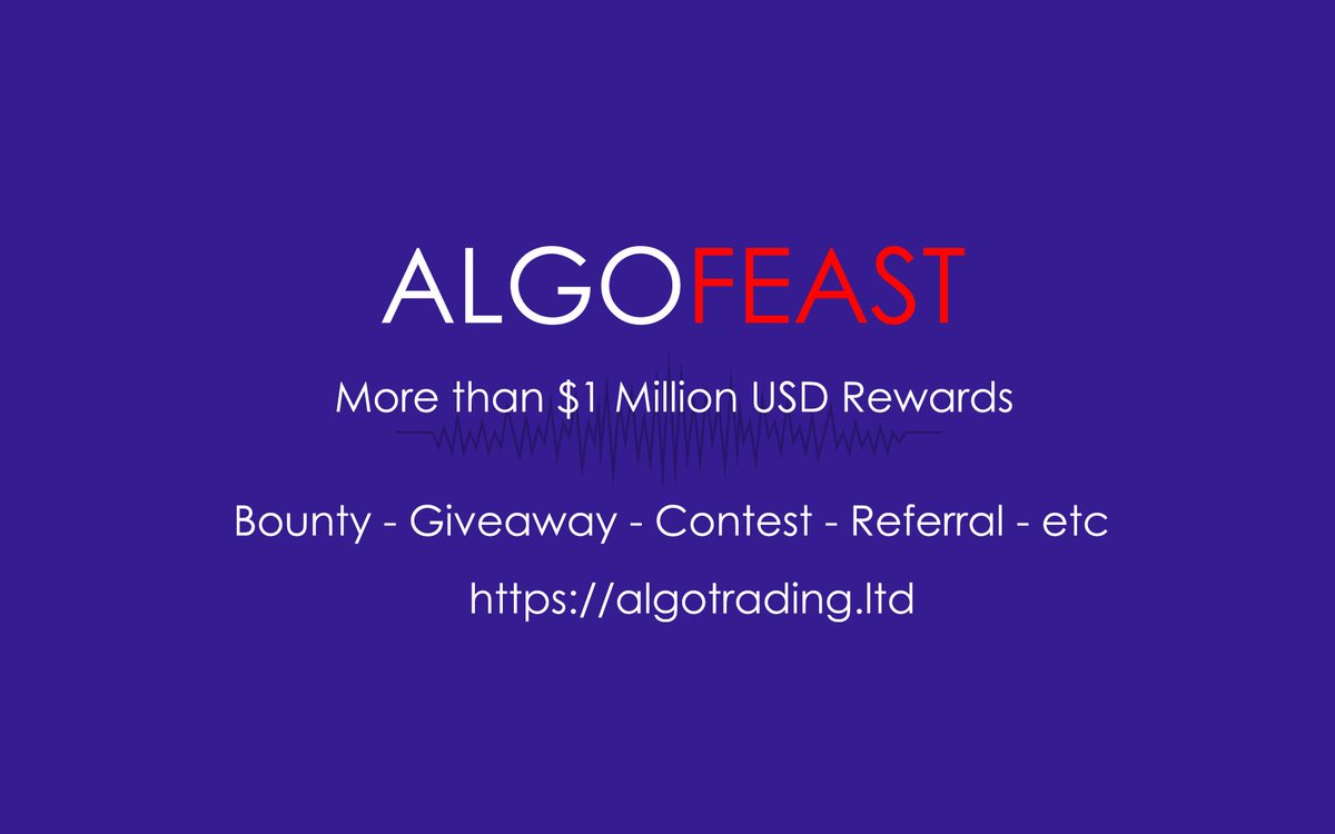 algotrading_ltd's tweet image. ALGOFEAST
More than $1 Million Rewards