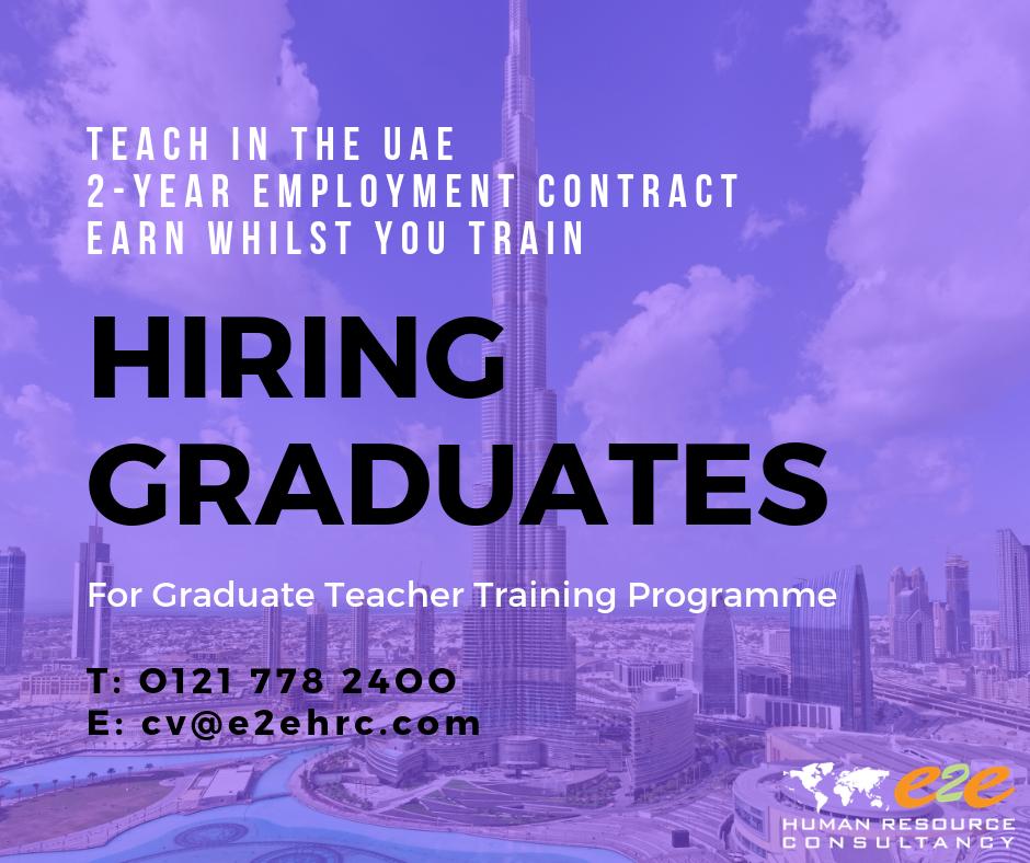 #Explore whilst you work in one of the most exotic countries in the world! 🏙 We're hiring graduates in the #UAE and now that you've found us, why not get in touch! Call O121 778 24OO to know more.
---
#Graduation2019 #NowHiring #UK #Education #Teachers #WednesdayMotivation #Jobs