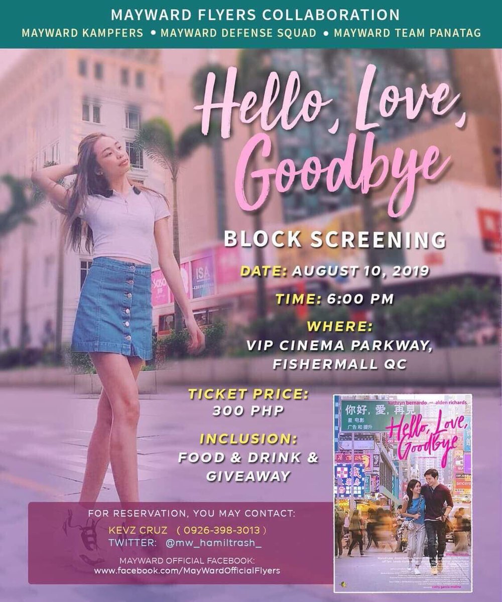 Mayward Article Good News Team Mayward Has A Block Screening Party For Hello Love Goodbye For Those Interested To Join The Bs Kindly See The Posters For Details Maywardsaikingpiling Mayward Article Good News Team Mayward Has A Block Screening Party For Hello Love Goodbye For Those Interested To Join The Bs Kindly See The Posters For Details Maywardsaikingpiling
