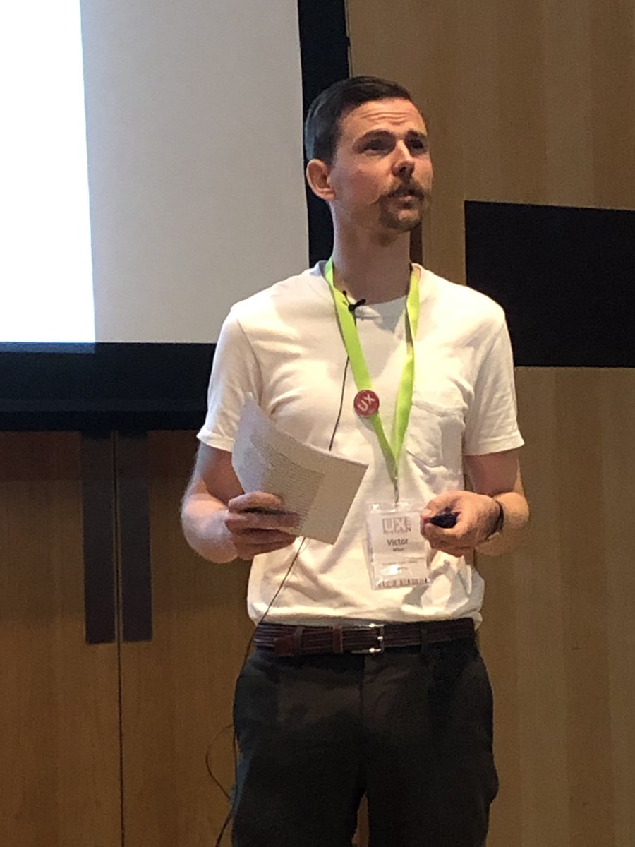 andypriestner's tweet photo. Victor’s self-admitted sketchy proposition: ‘Would you come down to the basement with me to do something cool?’ (when researching you sometimes just have to go ask people and most will say yes) #uxlibs #uxvr @SvntHic https://t.co/pkdVHifN7D