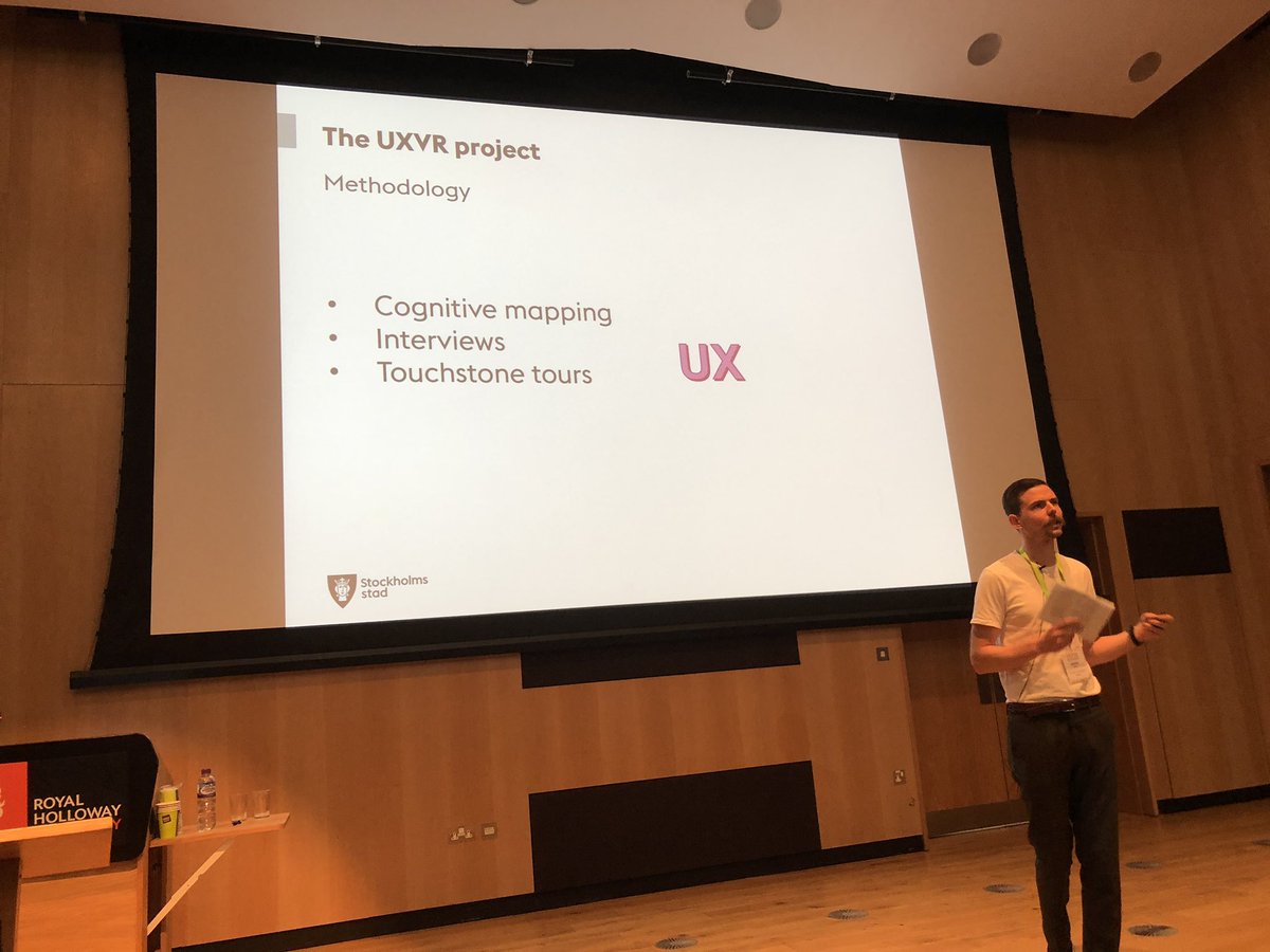andypriestner's tweet photo. Victor was surprised by just how much time users gave him to his VR approach to UX, and by their candour. He used VR as a lens for UX research methods: cognitive mapping, interviews, touchstone tours. @svnthic #uxlibs #uxvr https://t.co/cnjAlUam9z