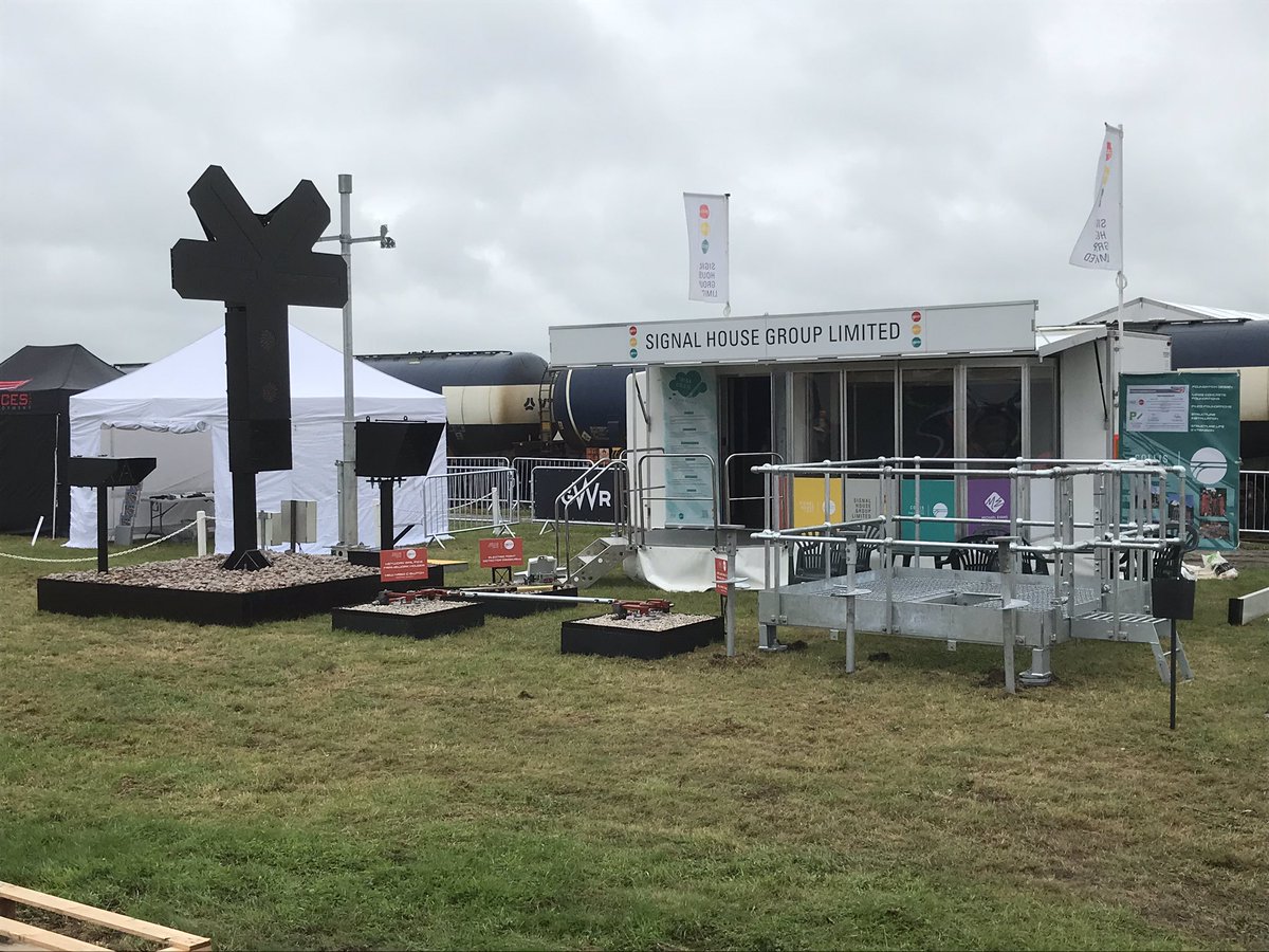 Morning, and we are off for #RailLive2019 come down and say hello in the #signalling zone. #rail