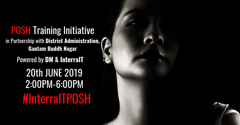 interrait.com We are just few hours away till our event on POSH Training Initiative! Stay tuned for latest insights to help make the corporate safer.
#sexualharassment #workplacesafety #corporatesafety #POSHInterraIT #CSR #sexualharassmenttraining #interraitinc