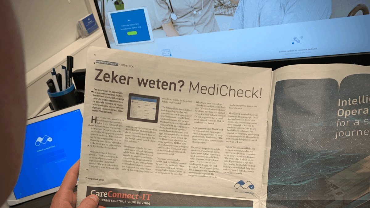 MediCheckApp's tweet photo. Vandaag verscheen onze bijdrage aan 'Analyse Veiligheid &amp; Healthcare Industry' bijgeleverd bij het @FD_Nieuws (Het Financieele Dagblad) onder het onderwerp van #medicatieveiligheid. Lees het volledige bericht via de e-paper: https://t.co/qjOw2SYkkT #eHealth https://t.co/R1qPGRmiGa