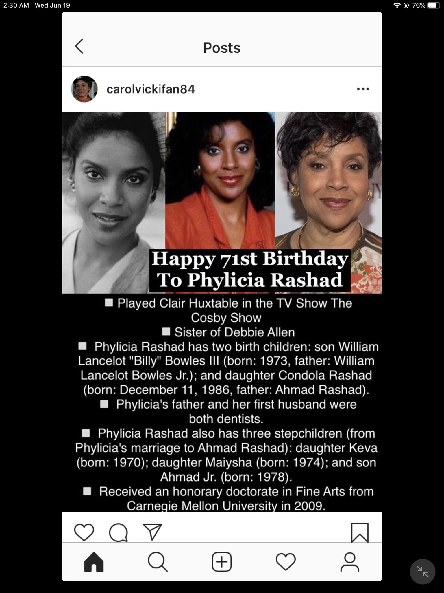 Happy Birthday! Phylicia Rashad, Zoe Saldana, Paula Abdul and Kathleen Turner!        