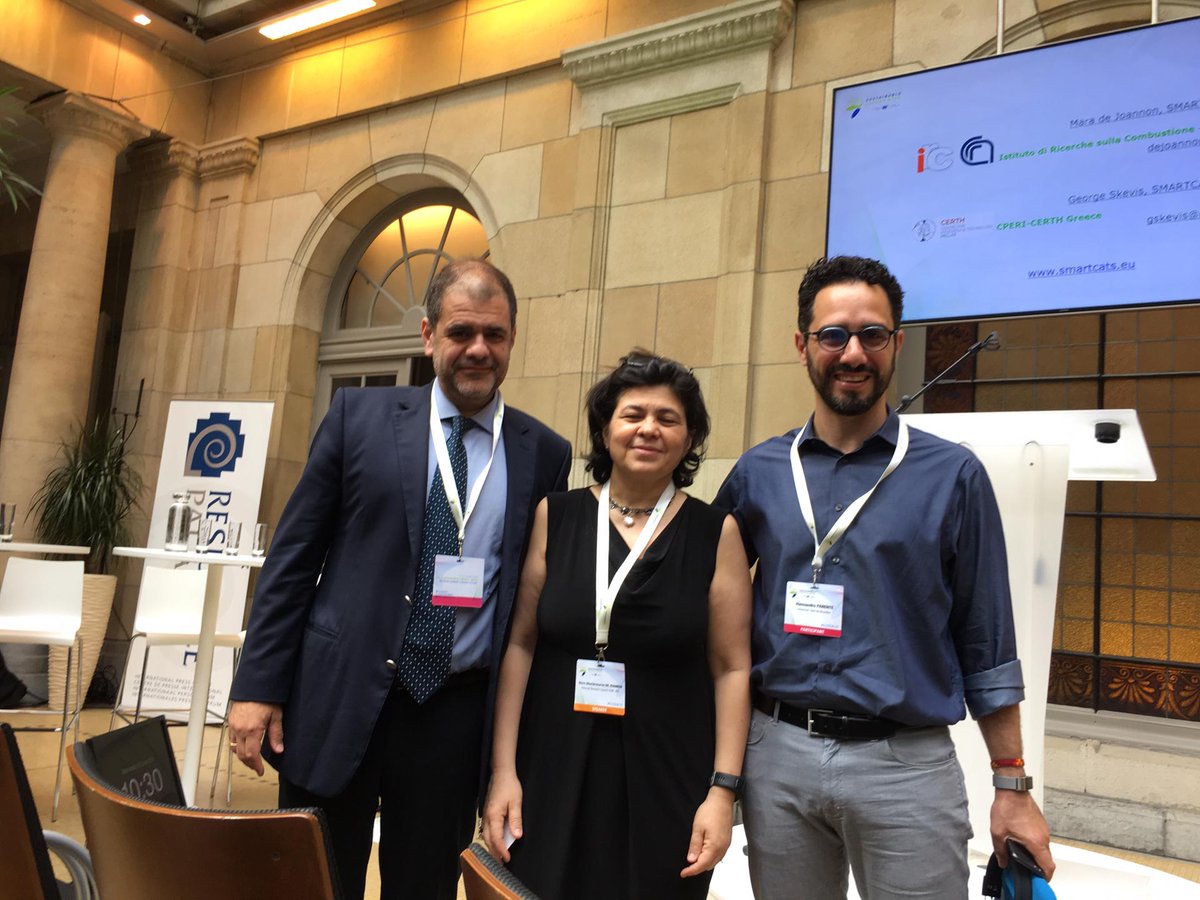 COSTprogramme's tweet photo. "Combustion doesn't specially mean dirty if used appropriately to create a cycle &amp; reach #cleanfuel &amp; #energyefficency" Dr. de Joannon - Prof. G. Skevis @euenergyweek Talks. @smartcats_COST stress the need to pass from #fossilfuels to #Energycarrier for #EnergySustainability https://t.co/hIQvRIApfZ