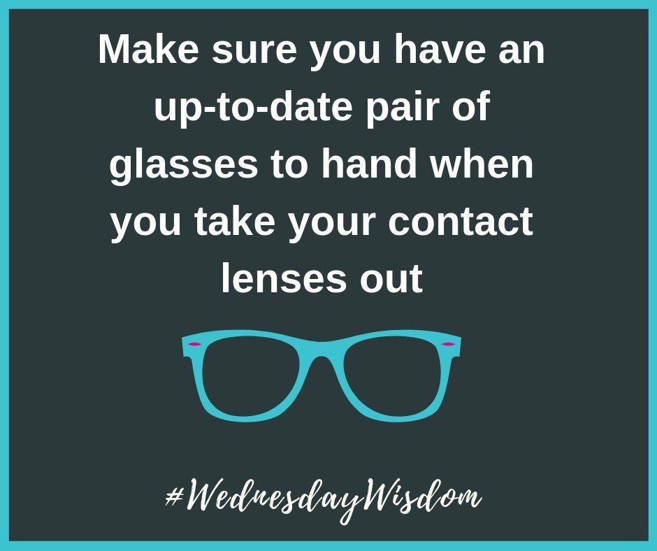 EyeBellamyLeic's tweet photo. Don't forget to keep your glasses up to date for times when you don't have your contact lenses in and make sure your prescription is up to date. #WednesdayWisdom #Glasses https://t.co/giE9RyQjUY