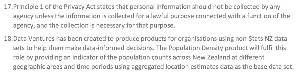 Points 17 and 18 from linked Privacy Impact Assessment