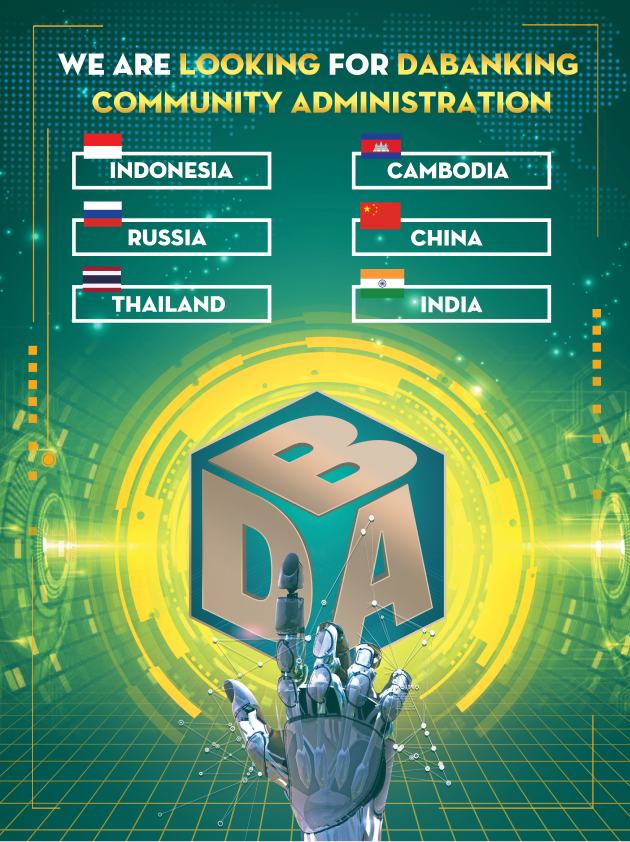 dabanking7777's tweet photo. DABANKING Community Ambassador 

- Indonesia
- Russia
- Thailand
- Cambodia
- China
- India

*To individuals who are living and working in above areas, if you are have experience as an admin, please contact via email:  business@dabanking.io or our telegram @dabankingsupport. https://t.co/3naN0wkIol