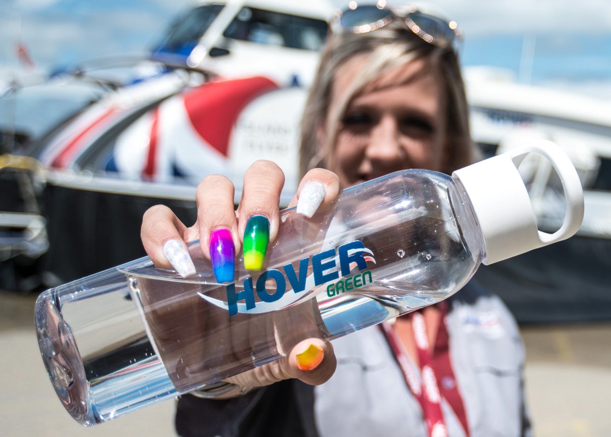 HovertravelLtd's tweet photo. Today is #NationalRefillDay and we giving our staff reusable water bottles and offering free refills to our customers. #HoverGreen https://t.co/nQaSHpmVtL