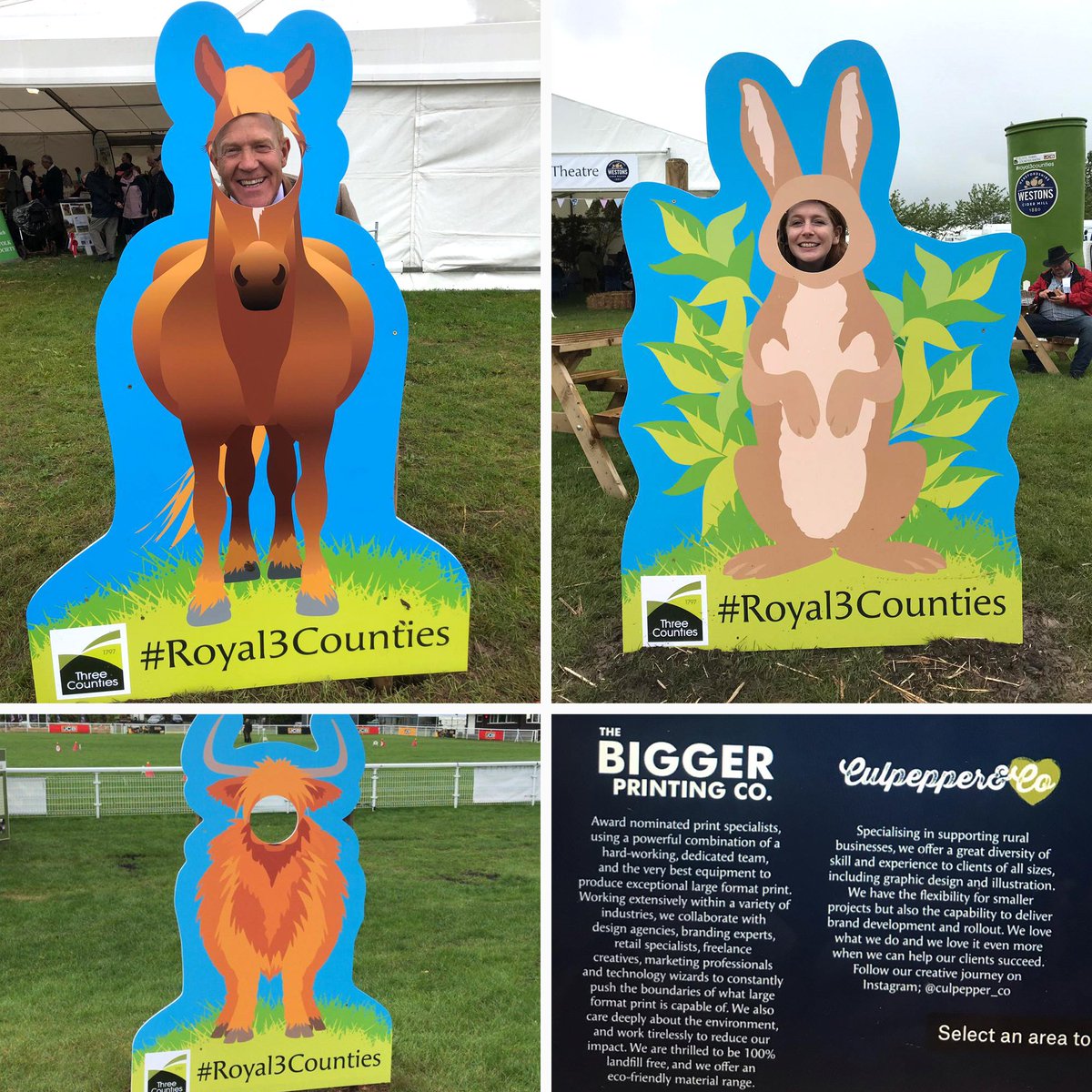 We loved sponsoring <a href="/CotswoldFarmPrk/">Cotswold Farm Park</a> at the <a href="/3countiesshows/">Three Counties</a> last week by producing 6 free-standing, shape-cut displays which were positioned around the show, and we even caught <a href="/AdamHenson/">Adam Henson</a> taking part 

#3countiesshow #cotswoldfarmpark #glosbiz #cheltenham #malvern