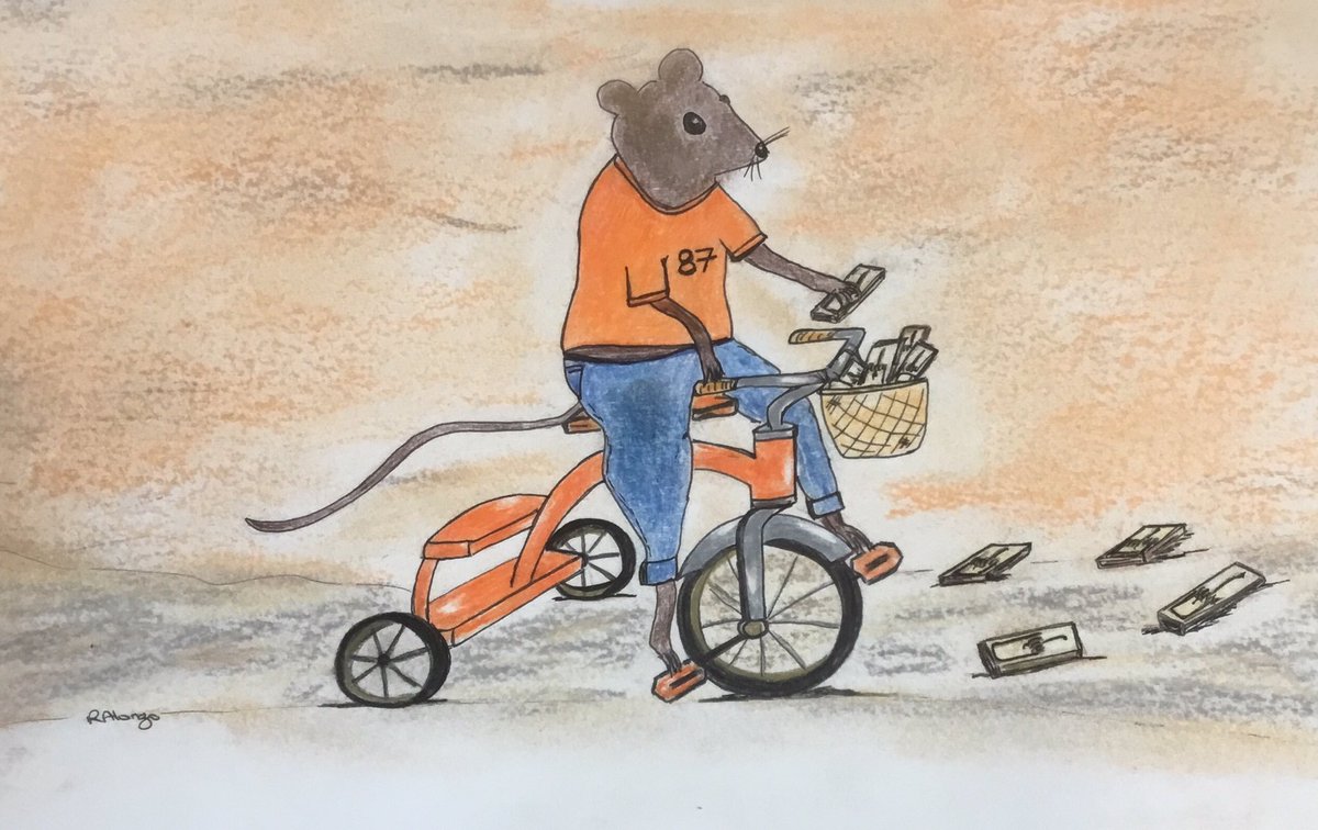 PussPussTopCat's tweet image. This little pic is called ‘Tricycle’ and it’s in a raffle for #Wetnose if you’d like to win it then please see pinned tweet and donate and enter raffle ...thank you