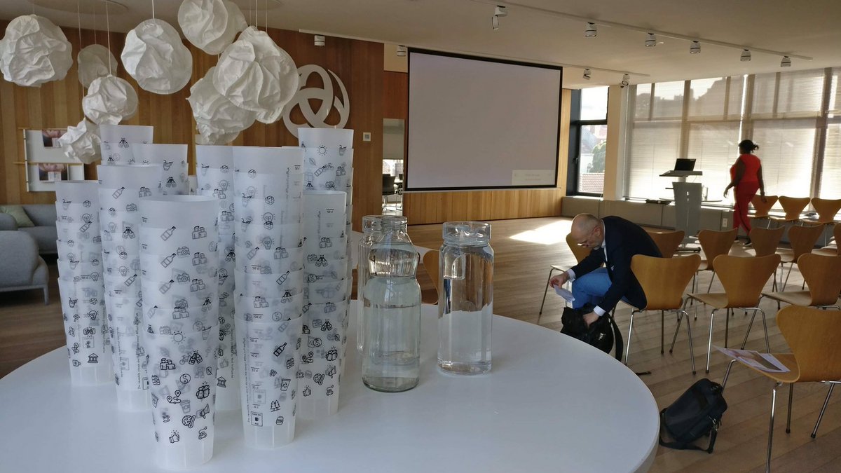 PlasticFreePlux's tweet photo. ✅ Another #SingleUsePlastic free event! Yesterday, we rented 100 cups to @WeMakeTheShift, the Belgium meeting point for #sustainability which organised a networking event on the implementation of the #SDGs. Thanks again for choosing our reusable #PluxCups👍 #PlasticFreeTuesday https://t.co/2dP45VHqYs