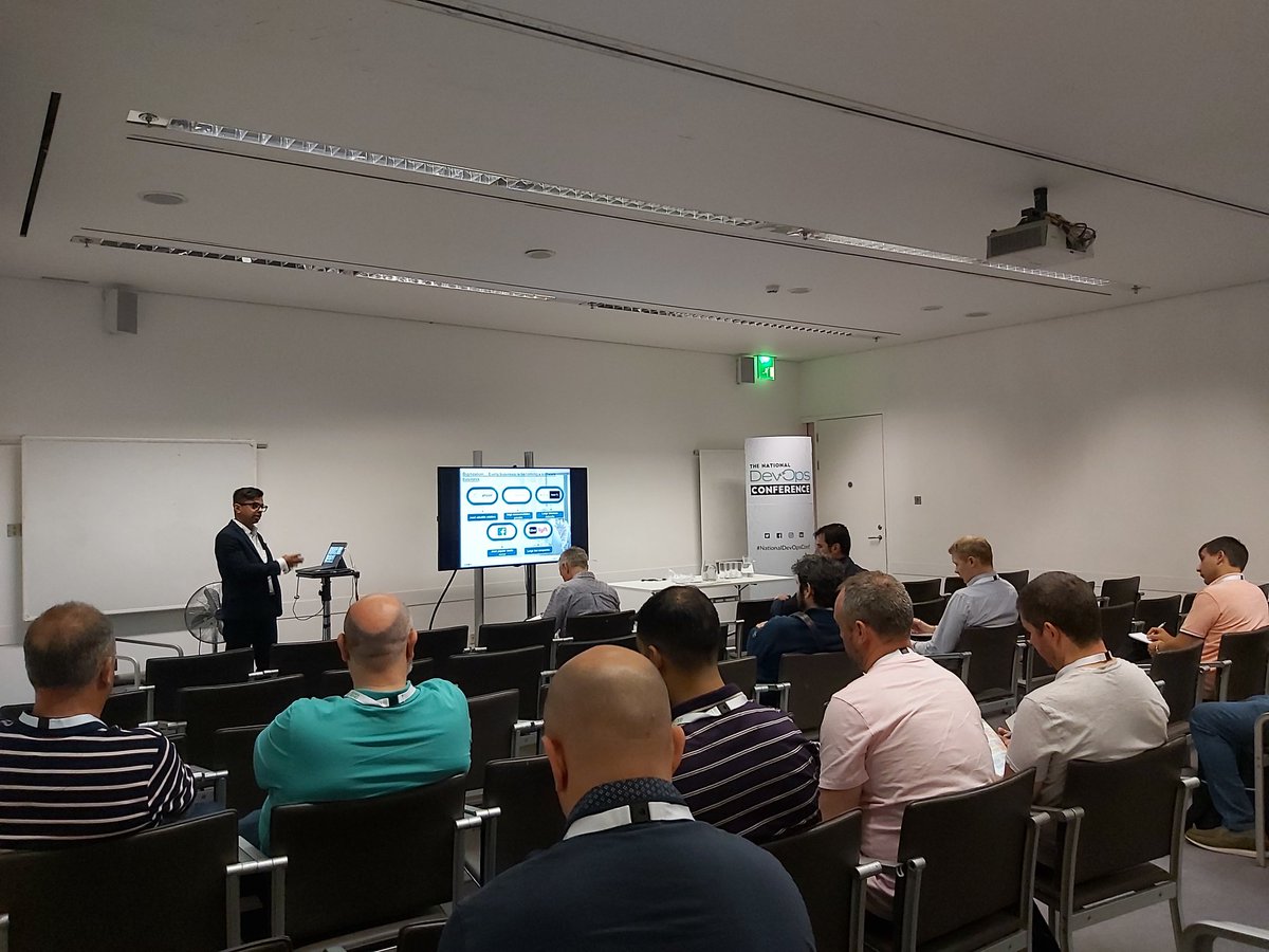 SuPaul_8's tweet photo. @akshayspatil presenting at the National DevOps conference about "Levers to enable high speed delivery platforms " #NationalDevopsConference Wipro Limited #wiprocis #devopsessentials https://t.co/I5aSssvMS6