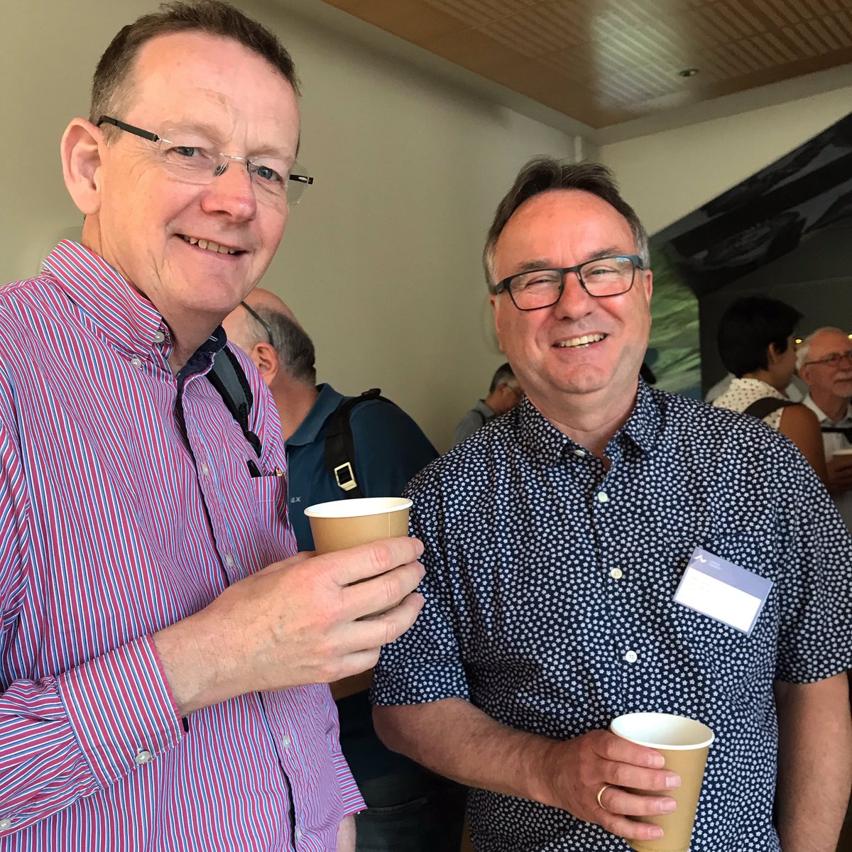 Our director Patrick and Steen Nielsen from @orbicon_official who worked with us to design the drinking water sludge treatment wetlands at Hanningfield. armreedbeds.co.uk/projects/hanni…

#sludge #wetlands #treatmentwetlands <a href="/wetpol2019/">WETPOL2019</a>