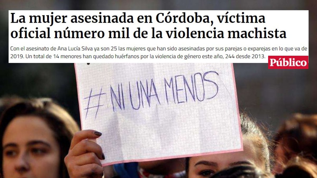 La cifra oficial de mujeres víctimas de la violencia machista ya llega a 1.000. Pero diversas organizaciones feministas indican que son más. Exijamos que nuestros gobiernos actúen con decisión y urgencia contra la violencia de género y el femicidio. #NiUnaMenos