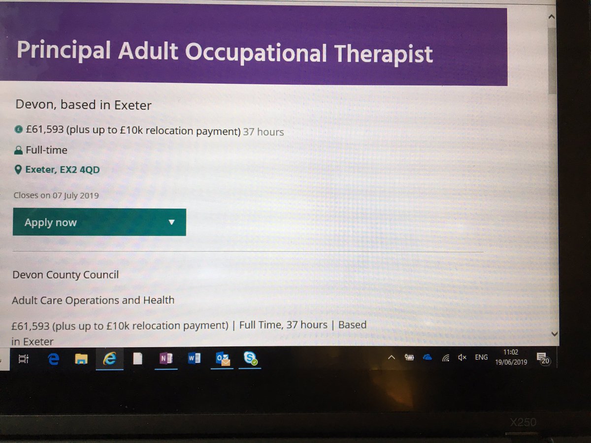 SarahCambridge9's tweet photo. Beautiful place to live, fabulous committed colleagues, great initiatives with a focus on maximising independence, an amazing opportunity to lead and help shape the future of Social Care practice across Devon! Check the RCOT web pages for details! https://t.co/faJDz7gjb5