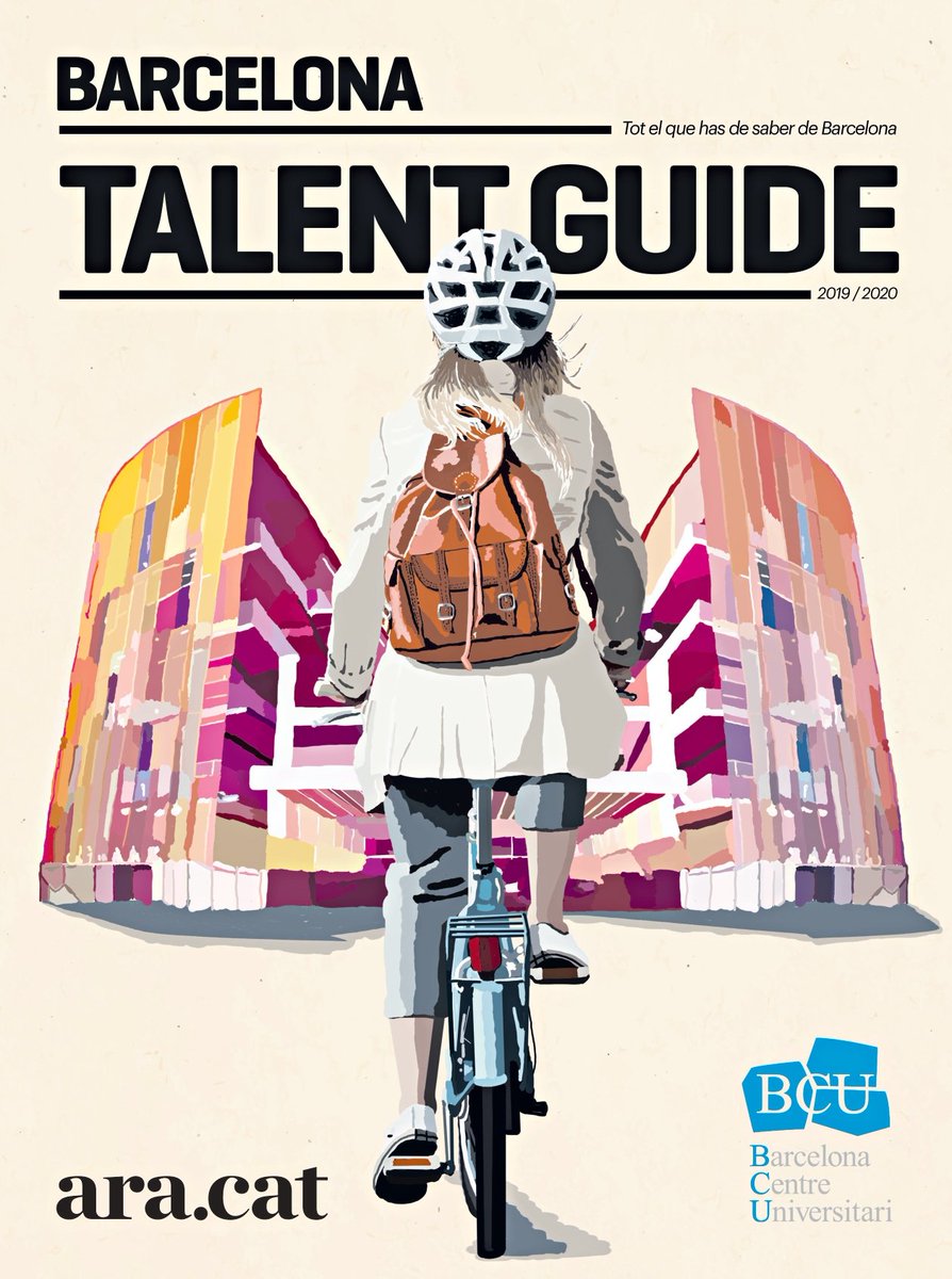 CETTAlumni's tweet photo. El Barcelona Centre Universitari (BCU) i l’ARA publiquen per segon any consecutiu la revista ‘Talent guide’, una guia per a estudiants estrangers i investigadors que venen a Catalunya. Felicitats @olga_vallejo x la revista!! 👏
#cettalumni #soccett #cettub #BarcelonaTalentGuide https://t.co/ZxKhq5DVaF