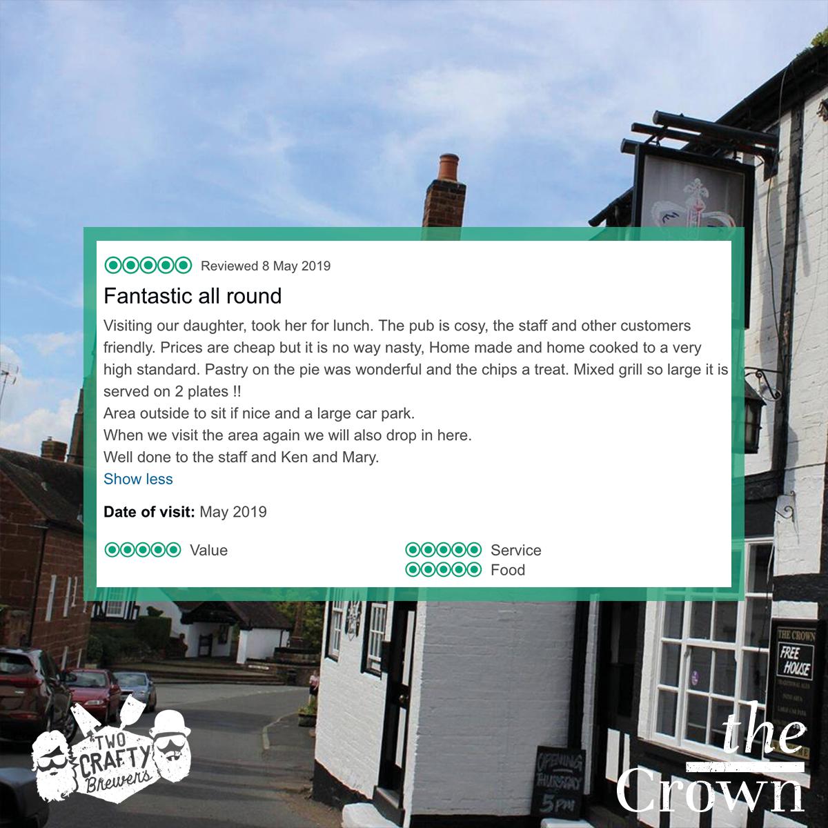 CrownInnClav's tweet photo. We never get tired of reading the lovely words so many of you leave for us. If you've visited us recently, drop us some feedback on either TripAdvisor or Facebook, we'd love to find out your thoughts. 
#BLKCOUNTRYHOUR #Shropshire #Wolverhampton #Claverley #TraditionalPub #ale https://t.co/aRRB3diWsm