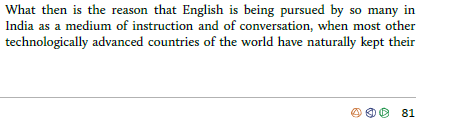 And here's a section that is outright ludicrous! First, using English fluency as the wedge to spuriously fan the notion of "exclusion" (shameful!), and then the ABSURD idea that the use of English as an international language has fallen short of "1960's expectations". How so? 5/n