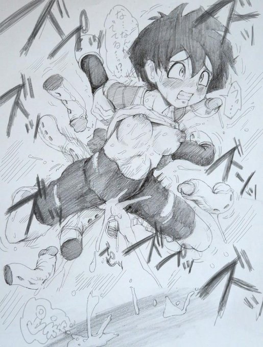 「ブウから逃げようとしたけど、身体の一部分に追いつかれたビーデル」の感じです 