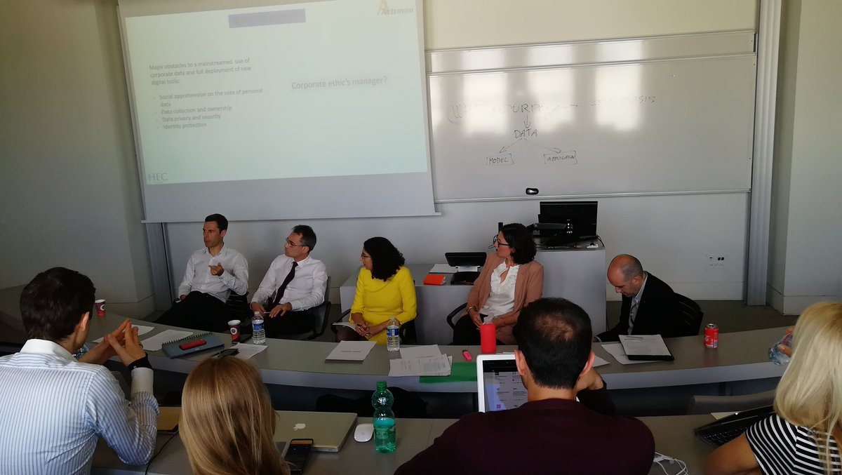 Jo__Gimenez's tweet photo. #dataprivacy , data collection and ownership and identity protection are the next milestones for mainstreamed #AI Companies and administrations must have an honest conversation on the uses of #BigData and the ethics of their algorithms. Glad to share insights with @HECParisMBA https://t.co/hFL3oAYQwM