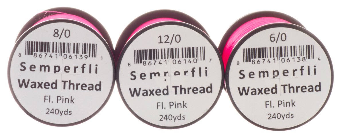 semperfli's tweet image. NEW! Fluoro Pink now added to our Classic Waxed Thread range!  Hope you like it as much as we do! #semperfli #waxedthread #flytying #bestmaterials