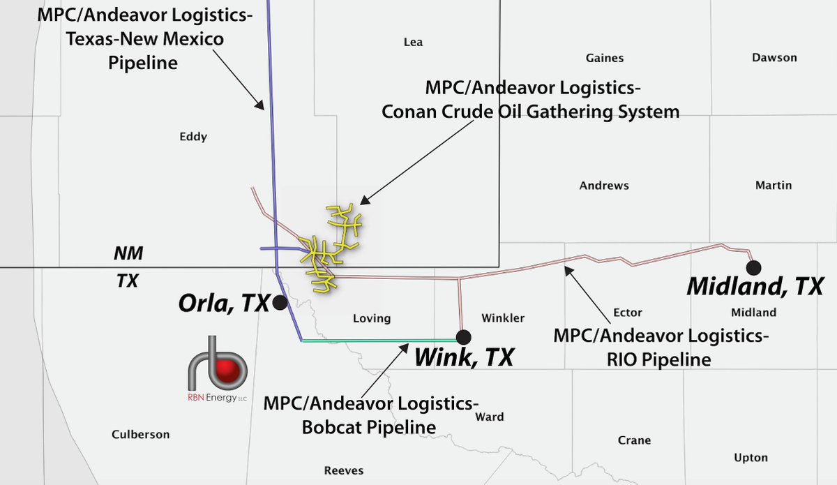 DrBraziel's tweet image. Have It All, Part 9 - Marathon Petroleum/Andeavor Logistics&amp;amp;rsquo; Permian Crude Gathering System @RBNEnergy rbnenergy.com/have-it-all-pa…