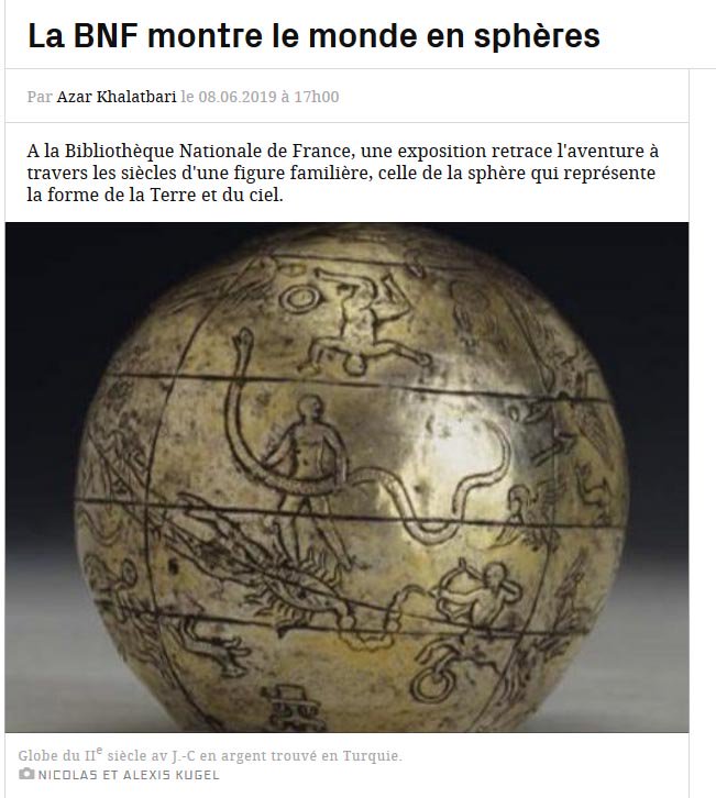 Bibliotheque Bnf Auf Twitter A La Bnf Une Exposition Retrace L Aventure A Travers Les Siecles D Une Figure Familiere Celle De La Sphere Qui Represente La Forme De La Terre Et Du Ciel