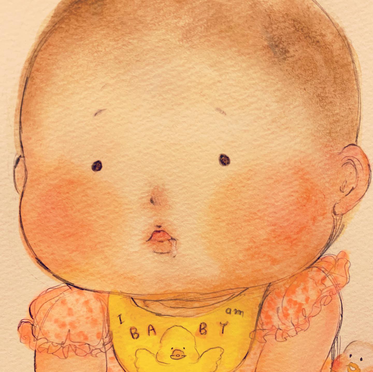 おゆみﾃﾞｻﾞﾌｪｽ56出展 もちもち ぷっくり ぷるぷるほっぺ むちむち おてて ふわふわ 髪の毛 かわいい赤ちゃん バイト先で 赤ちゃんを連れたお母さんを よく見かけます 何もかもがかわいいです 赤ちゃん 赤ちゃんイラスト ほっぺ むちむち