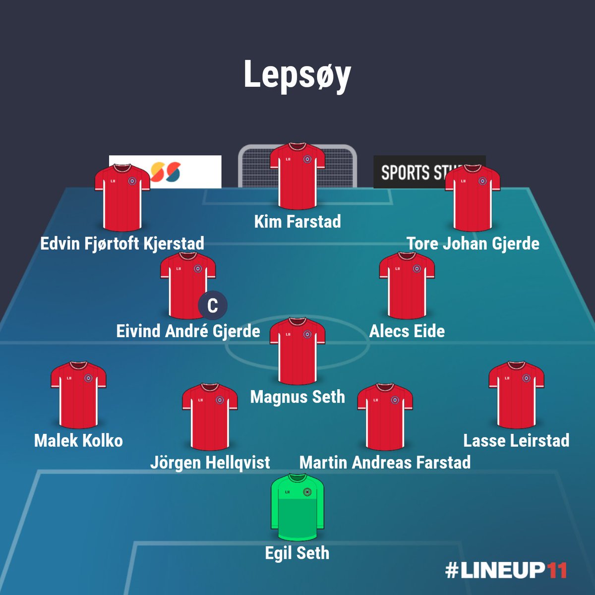 HaNo - Lepsøy klokka 18:30 på Nordøy stadion i dag.

Lepsøy stiller med følgende lag: