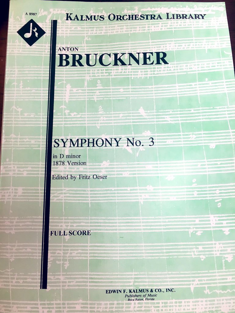 カルマスのあるあるですよね……練習指揮で振ることになったブルックナー