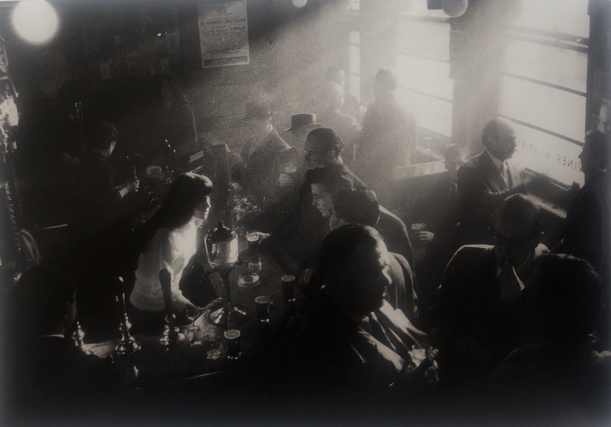 NicolaBensley's tweet photo. The French House.. Soho ..London 1955 by Willy Ronis https://t.co/5f2yah3bPv