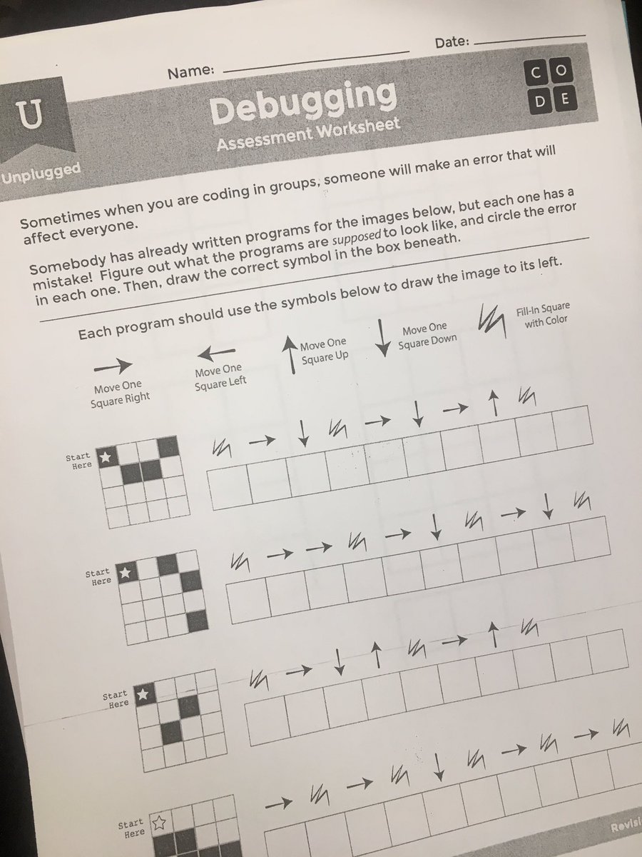 JulianneDenton's tweet image. One of my favorite classroom memories from last year is when we were writing a code & one of my kinder friends made a mistake. A group of kids shouted “Debug! Debug!” And then proceeded to re-write it. #CodingInKinder @codeorg