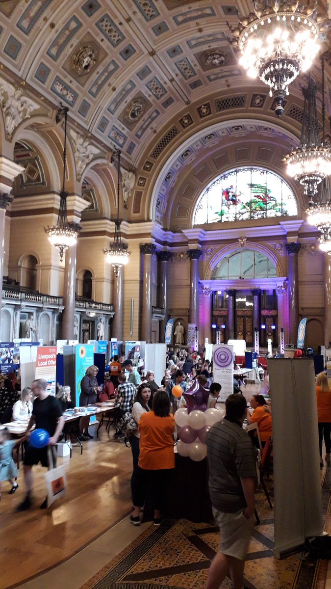 MFRS_PT's tweet photo. 2nd event of the day and what an amazing venue #stgeorgeshall . A well attended event showcasing the various organisations that work with and deliver services for young peoples with SEND  @PrincesTrust @MerseyFire #inclusion @LocalOfferLei #Sendinformationday https://t.co/QtVIh7bRLm