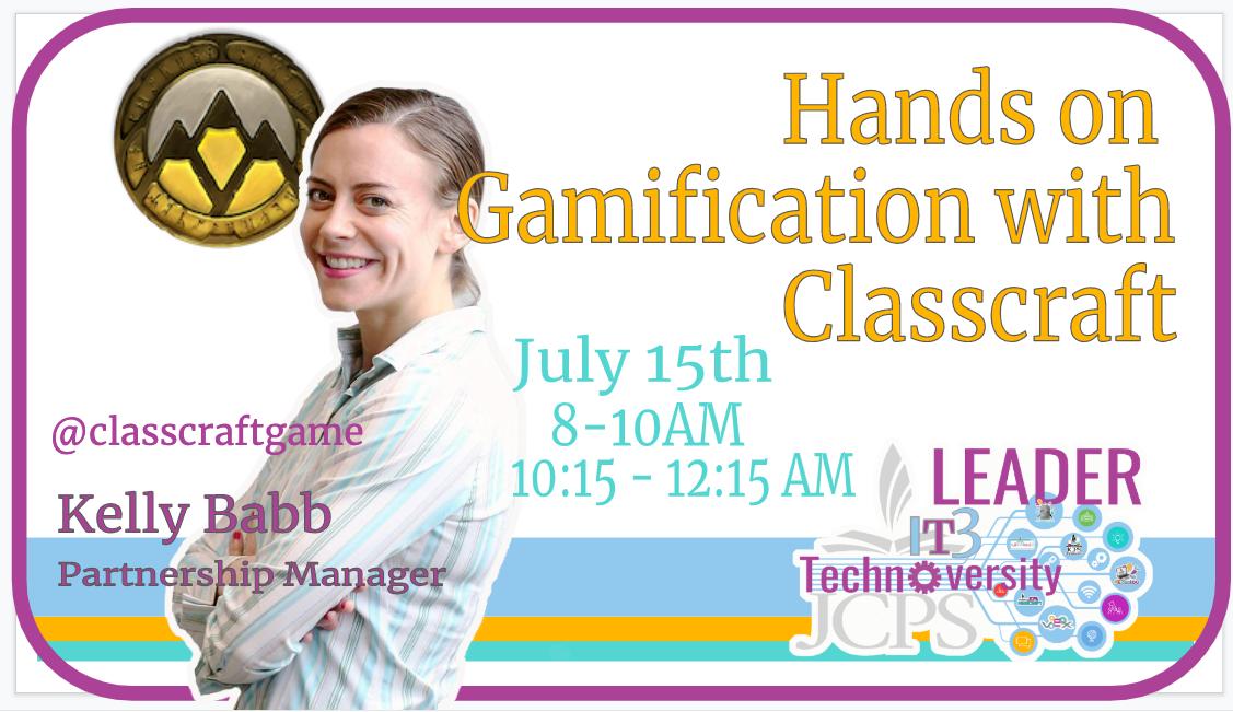 lianeRdattilo's tweet photo. Gamification in education?? YES!! Learn more @ #Technoversity2019 during sessions with @classcraftgame. #wearejcps https://t.co/gMrAU7wwvw