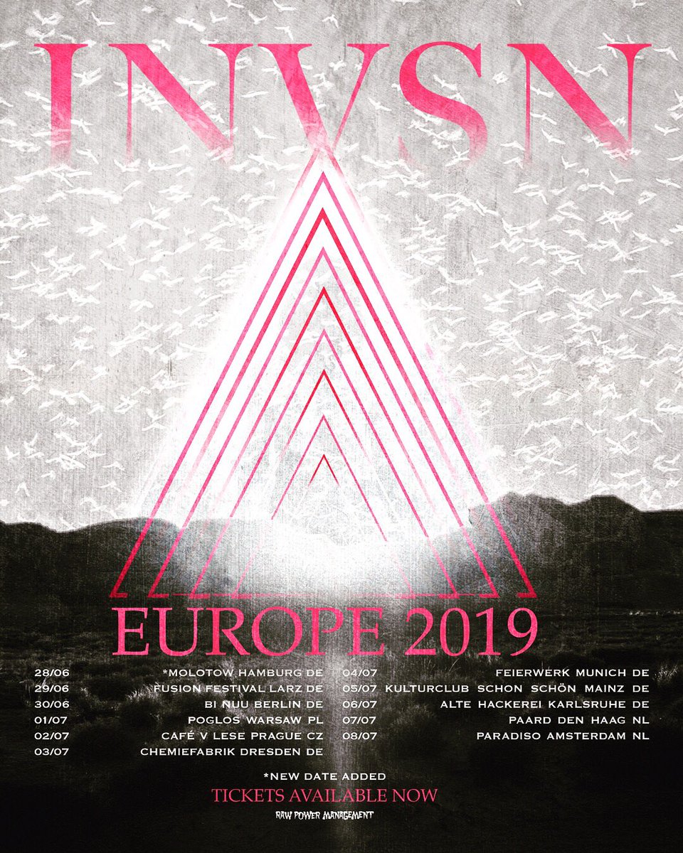 Tour kicks off next week in Hamburg! Get your tickets &amp; we’ll see you all soon!!

bit.ly/2MWvkS4