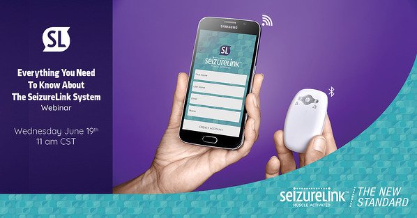 SeizureLink's tweet photo. We are telling you everything you need to know about the SeizureLink System in today's webinar at 11 am CDT. Are you joining us? We're starting soon! https://t.co/iMdHBaQlCU https://t.co/3t2UVbbaUu