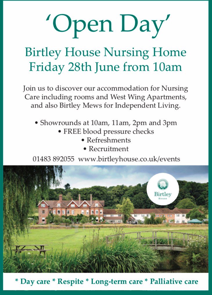 ** FRIDAY 28TH JUNE ** Care home OPEN DAY at Birtley House... from 10am - 3pm, definitely worth spreading the word 😀