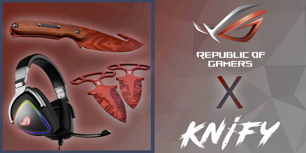 KnifyGG's tweet photo. Happy Birthday CS:GO 😍

À l’occasion des 20ans de CS:GO, avec @ASUS_ROG_FR on vous fait gagner un Casque ROG DELTA avec un Gut et des Shadow Daggers pour une valeur totale de 277€ ! 🥰

Pour participer :
💥 Follow @KnifyEu &amp; @ASUS_ROG_FR 
💥 RT + Tag 2 amis

🍀 TAS 26 juin ! https://t.co/JkzOWy1p96