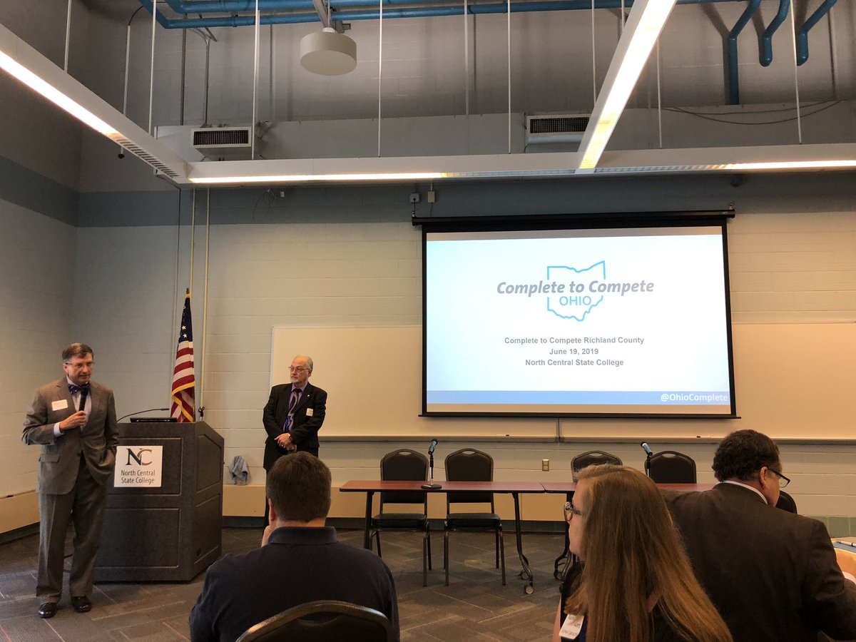 RichlandAreaCh's tweet photo. We are excited to be a partner of the #CompletetoCompete conversation in Richland County. Thanks to @PhilanthropyOH @RichlandFoundat and @ncstatecollege for your leadership. #RichlandRocks #MansfieldRising https://t.co/VvuLO3tMJb