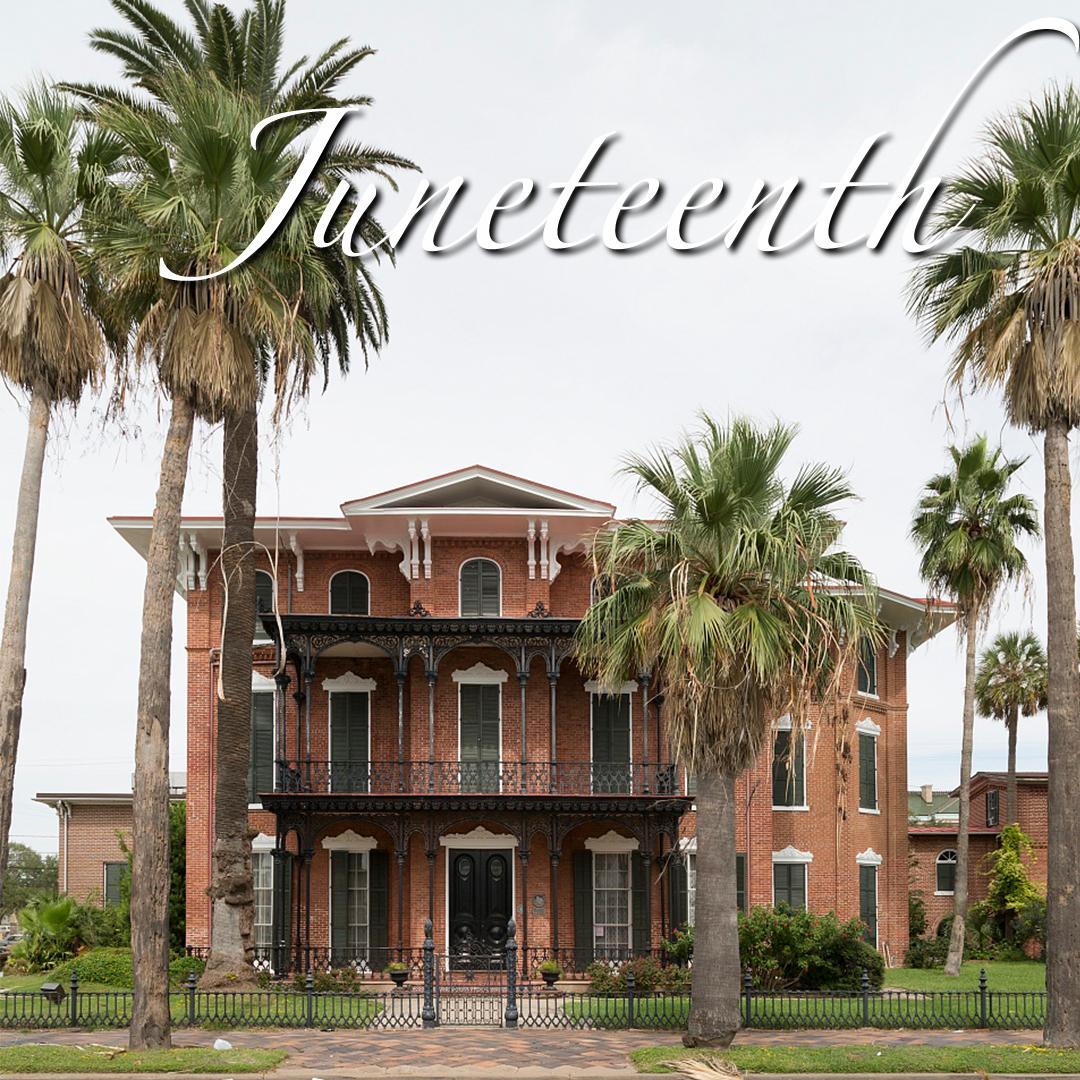 Galveston Today is . On this date in 1865, from the balcony of this