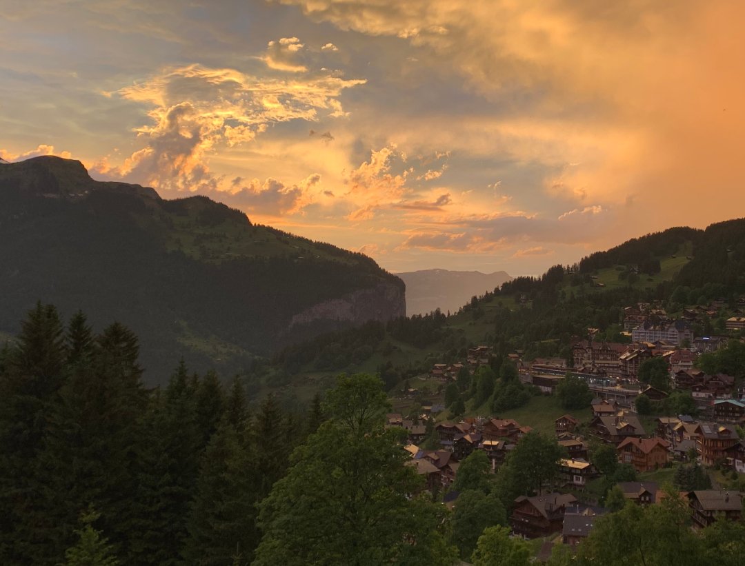 After the storm. 
•
•
Follow us for regular information about the classic 4-star hotel Silberhorn and the Wengen Classic Hotels. <a href="/HotelSilberhorn/">Hotel Silberhorn</a>
•
•
#Wengen #MadeInBern #Jungfrau#Jungfrauregion #SwissMountains #Swiss #InLoveWithSwitzerland #BeautifulDestinations