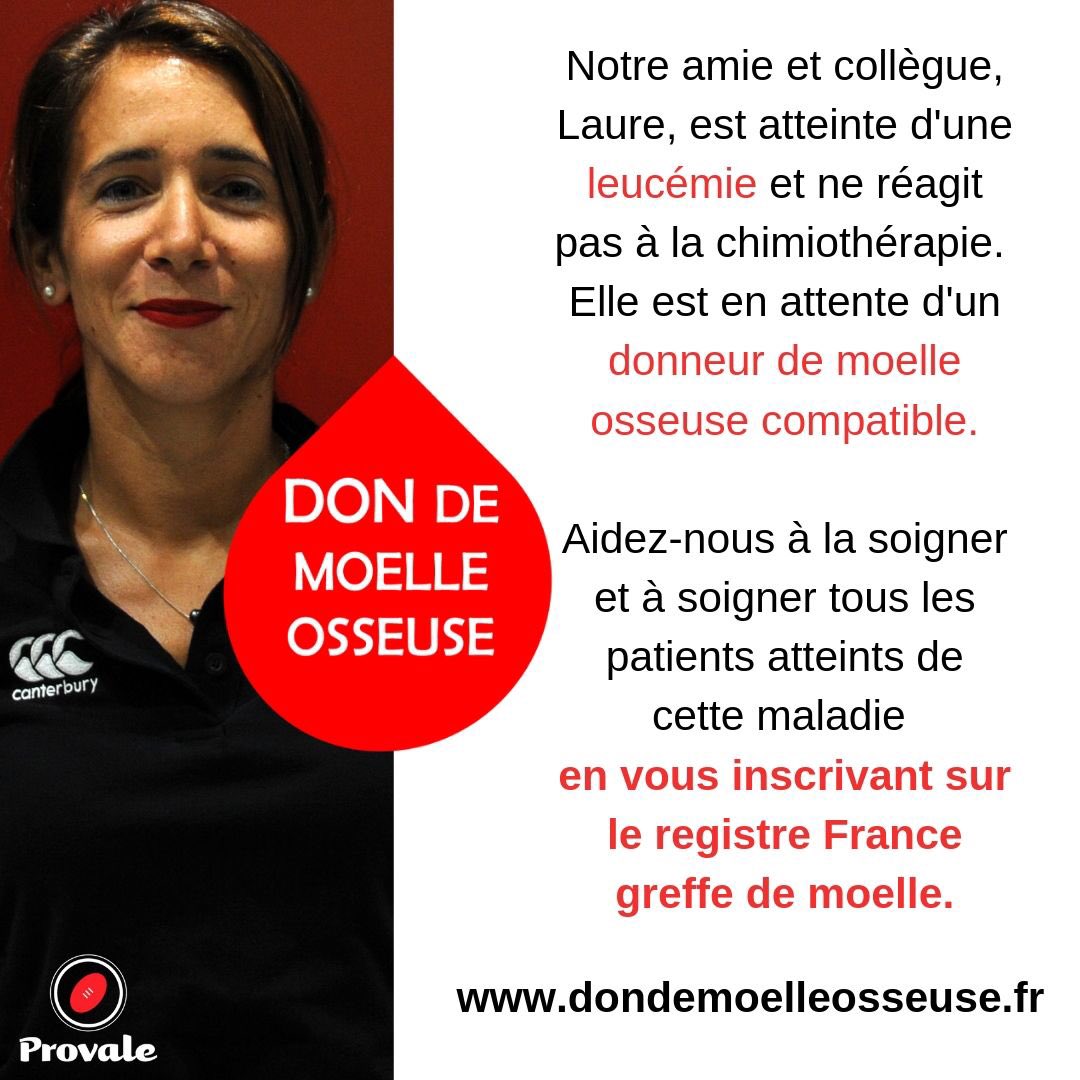[Solidarité]
Notre directrice est atteinte d’une leucémie.
Elle est en attente d’un donneur de moelle osseuse compatible.
SVP, partagez en masse ce message, et inscrivez-vous pour faire un don et sauver des vies : dondemoelleosseuse.fr
On compte sur vous 🙏🏻
#TeamLaurette