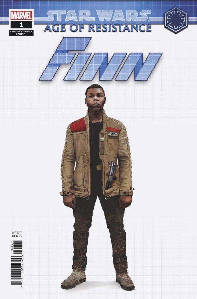AND here's the concept design variant for our Finn story!
#StarWars: Age of Resistance begins July.
Hero art by @RamonRosanas.
Villains art by Leonard Kirk and Cory Hamscher.