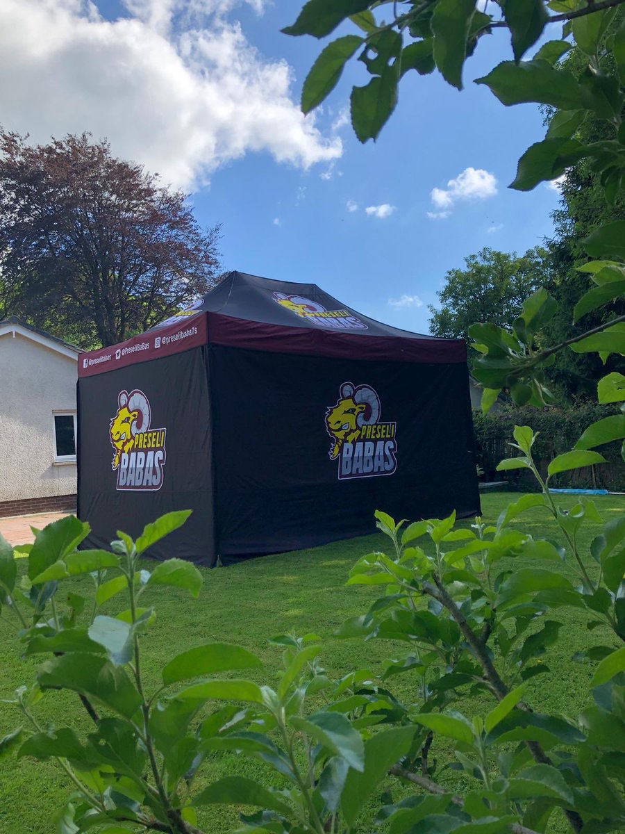 PreseliBaBas's tweet photo. FINALLY some sunny weather in West Wales ๐
The teamโs well traveled gazebo is having a few days in the sun to dry out after a wet day at Chester 7s last Saturday โ๏ธโ๏ธ
Sheโll be up in action again this coming Saturday at London International 7s Tournament 2019 ๐ฅ
#UppaBaBas ๐ https://t.co/QKv8fQYJNF