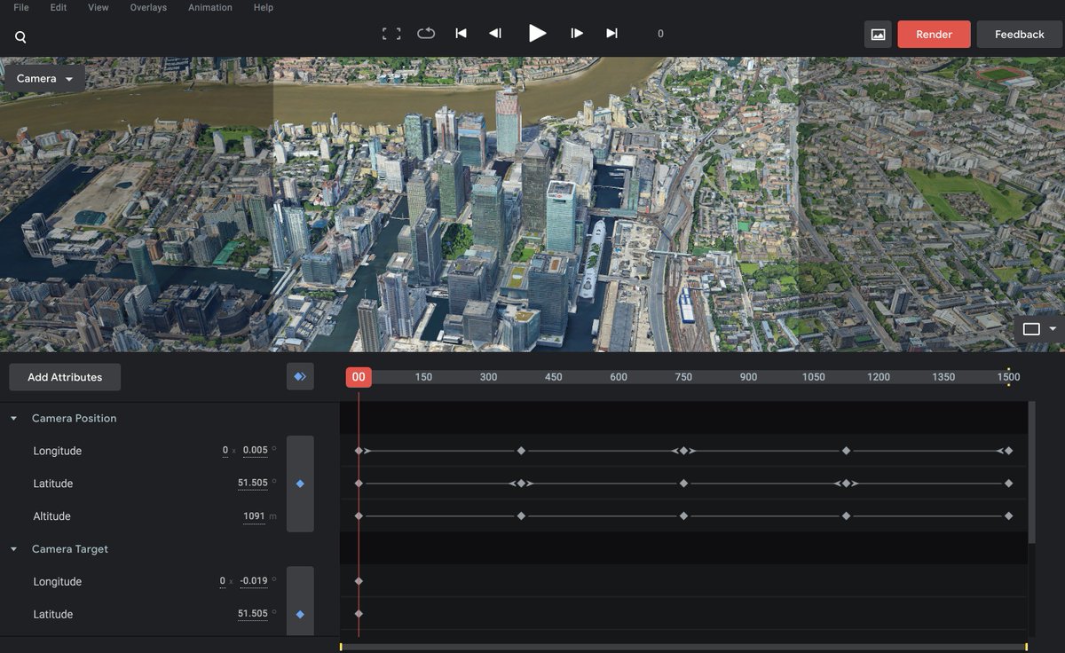 So Google Earth Studio is pretty cool. Interested to get some exported footage into after effects and have a play.