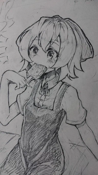 実は今回のイラスト、地味に大昔に書いたアナログチルノを意識してたりする

未だにteaspoon史上アナログイラスト最高峰である 